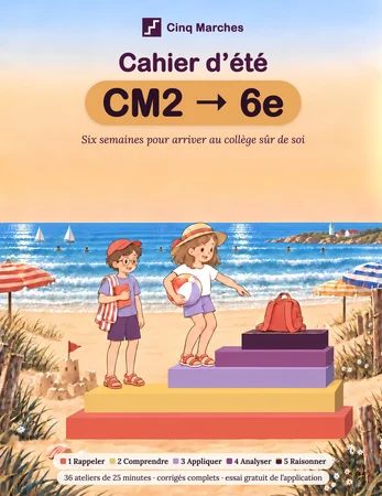 Couverture de Cahier d’été CM2 → 6e