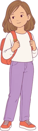 Émilie, en CM2